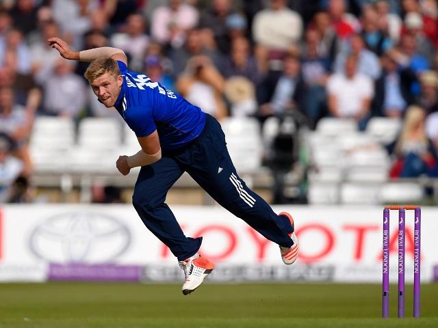 Working on wobble . . . England's new bowling hope David Willey
